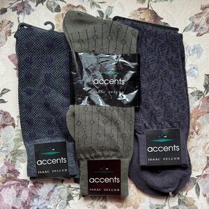 Men's Dress Socks - Gray and Green